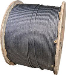 Cables de Acero Galvanizado Negro 6x19